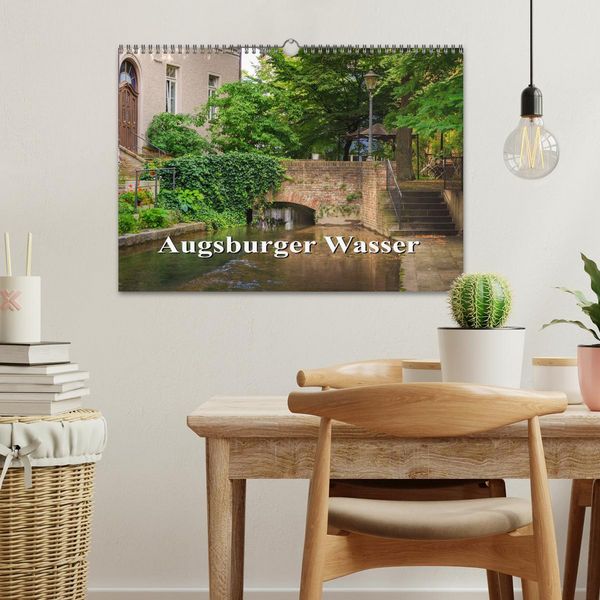 Produktbild: Augsburger Wasser (Wandkalender 2026 DIN A3 quer), CALVENDO Monatskalender
