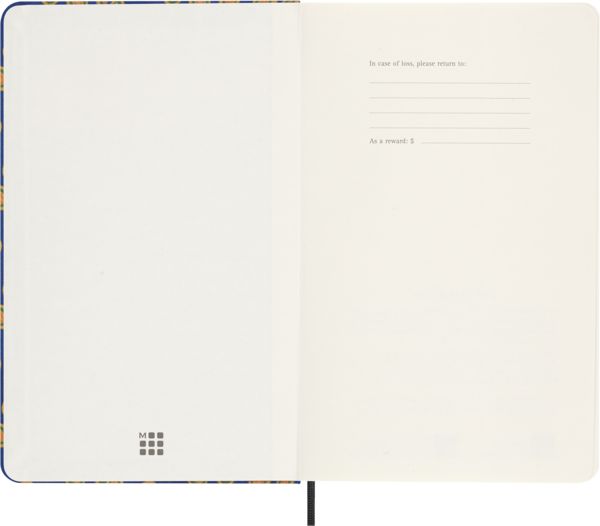 Produktbild: Moleskine Silk Kalender, undatiert, 12 Monate, w&ouml;chentlich, large/A5, fester Einband, blau