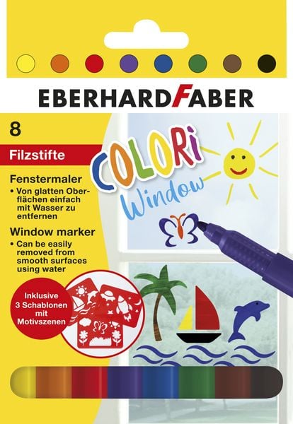 Produktbild: EBERHARD FABER Filzstifte Fenstermaler