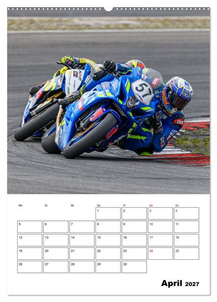 Produktbild: SuperBikes (Wandkalender 2027 DIN A2 hoch), CALVENDO Monatskalender