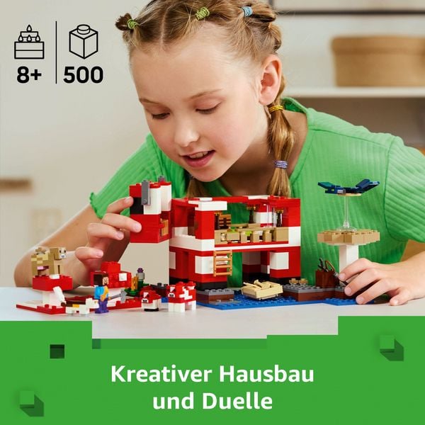 Produktbild: LEGO Minecraft 21270 Das Pilzkuh-Haus, Spielzeug und Gamer Geschenk