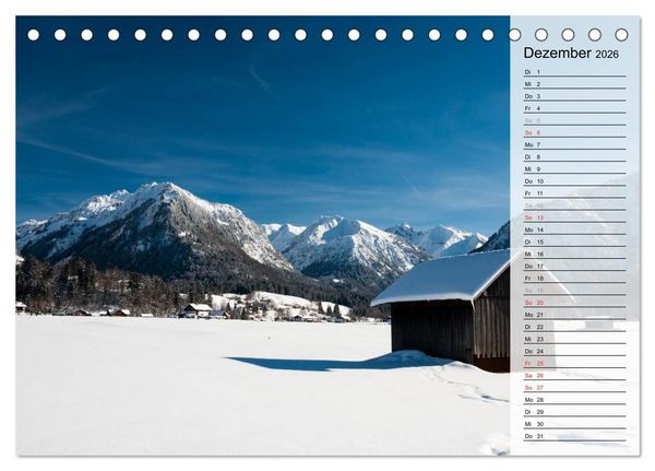 Produktbild: Oberallg&auml;uer Landschaft (Tischkalender 2026 DIN A5 quer), CALVENDO Monatskalender