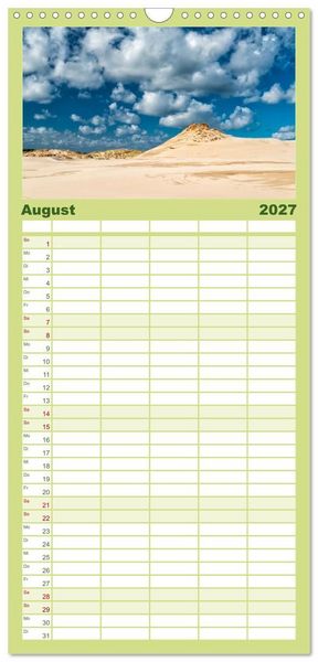Produktbild: Familienplaner 2027 - Reise entlang der polnischen Oststee mit 5 Spalten (Wandkalender, 21 x 45 cm) CALVENDO