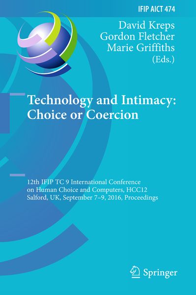 Produktbild: Technology and Intimacy: Choice or Coercion