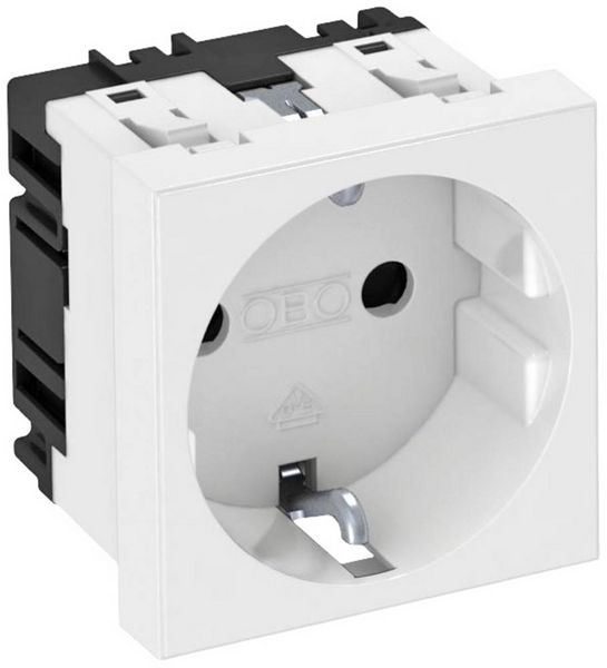 OBO Bettermann 6120008 Geräteeinsatz Steckdose (B x H x T) 45 x 45 x 42 mm 1 St. Weiß