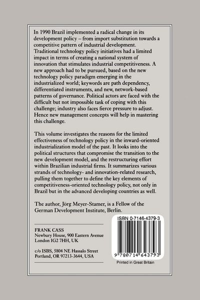Produktbild: Technology, Competitiveness and Radical Policy Change