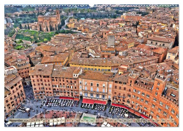 Produktbild: Sehnsucht nach SIENA (Wandkalender 2026 DIN A2 quer), CALVENDO Monatskalender