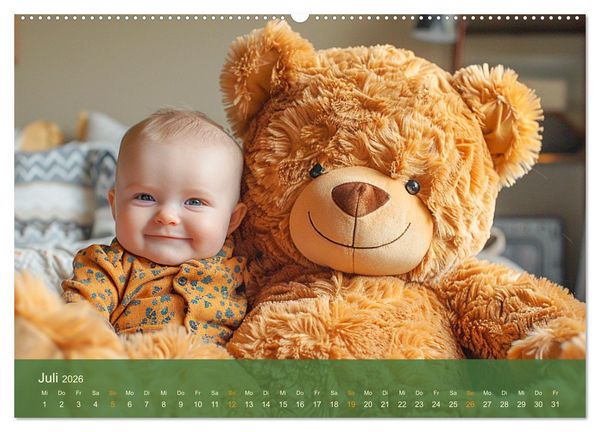 Produktbild: Zauberhafte Babys. S&uuml;&szlig;e Momente mit niedlichen Tieren (hochwertiger Premium Wandkalender 2026 DIN A2 quer), Kunstdruck in Hochglanz