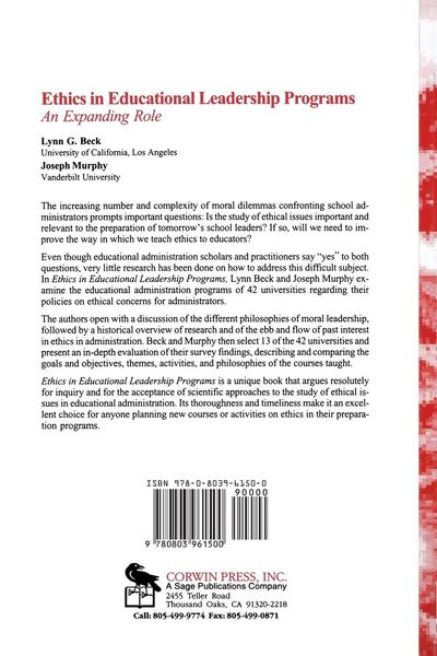 Produktbild: Ethics in Educational Leadership Programs