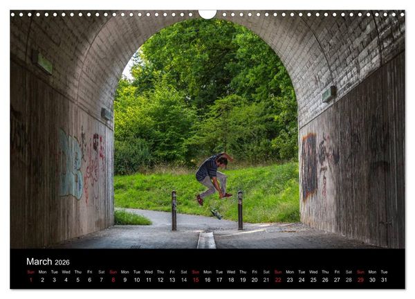 Produktbild: Skateboard - Street only (Wall Calendar 2026 DIN A3 landscape), CALVENDO 12 Month Wall Calendar