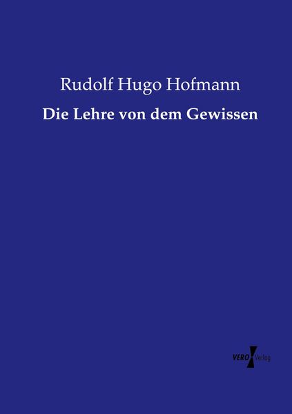 Produktbild: Die Lehre von dem Gewissen