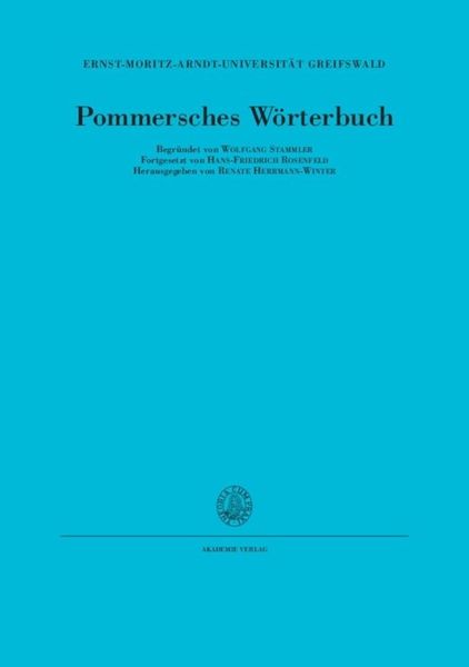 Produktbild: Pommersches W&ouml;rterbuch / Pa(m)panischke bis puje