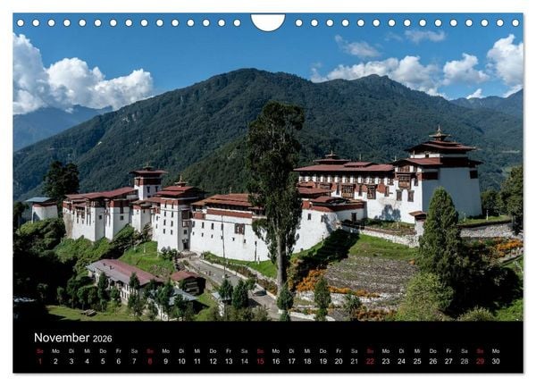 Produktbild: Bhutan - Reise durch das Land des Donnerdrachens (Wandkalender 2026 DIN A4 quer), CALVENDO Monatskalender