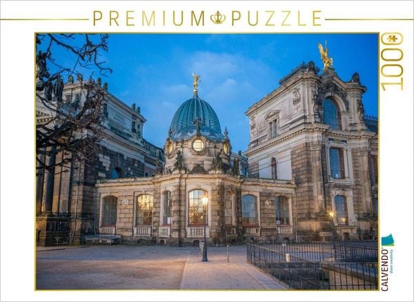 Produktbild: CALVENDO Puzzle Dresden - Rundpavillon neben der Kunsthalle im Lipsius-Bau | 1000 Teile Lege-Gr&ouml;&szlig;e 64x48cm Foto-Puzzle f&uuml;r gl&uuml;ckliche Stunden