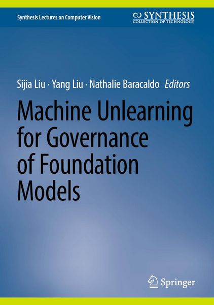 Produktbild: Machine Unlearning for Governance of Foundation Models