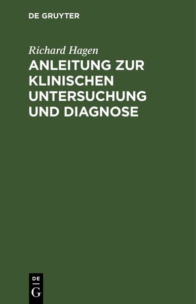 Produktbild: Anleitung zur klinischen Untersuchung und Diagnose