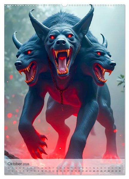 Produktbild: Griechische Mythologie - G&ouml;tter, Helden und Monster (hochwertiger Premium Wandkalender 2026 DIN A2 hoch), Kunstdruck in Hochglanz