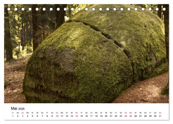 Produktbild: Granitwelten im Waldviertel (Tischkalender 2026 DIN A5 quer), CALVENDO Monatskalender