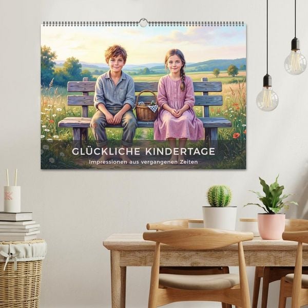Produktbild: Gl&uuml;ckliche Kindertage - Impressionen aus vergangen Zeiten (Wandkalender 2027 DIN A2 quer), CALVENDO Monatskalender