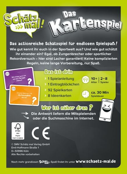 Produktbild: Sch&auml;tz mal! Das Kartenspiel - Action Edition