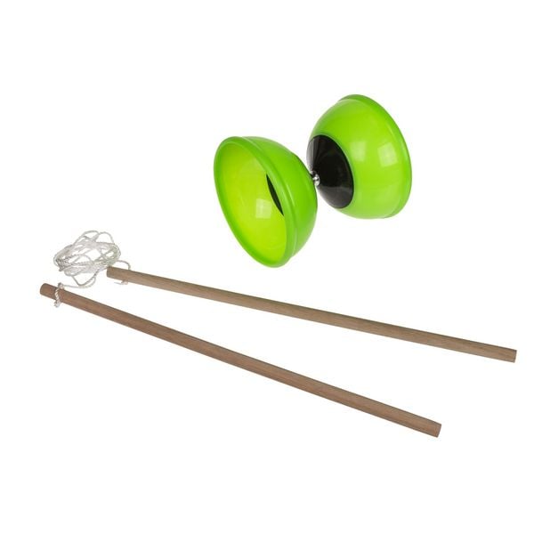 Produktbild: Diabolo mit 2 Holzst&auml;ben Glow in the Dark