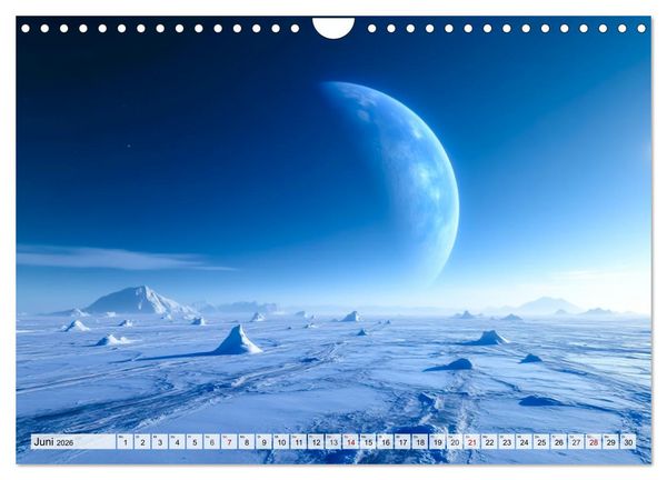 Produktbild: Kosmische Landschaften - Jenseits der Erde (Wandkalender 2026 DIN A4 quer), CALVENDO Monatskalender