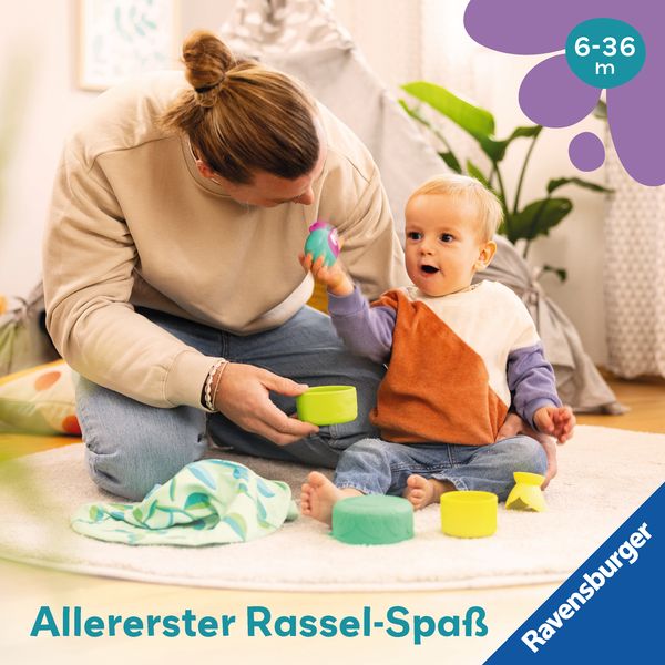Produktbild: Play+ Baby-Stapel-Puzzle: Vogelnest - ab 6 Monate