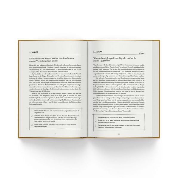 Produktbild: Jeden Tag einen Schritt. Limitierte Schmuckausgabe.