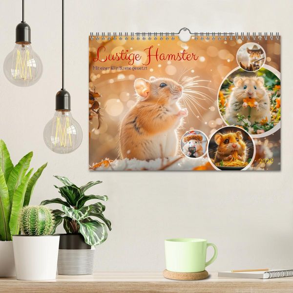 Produktbild: Lustige Hamster (Wandkalender 2026 DIN A4 quer), CALVENDO Monatskalender