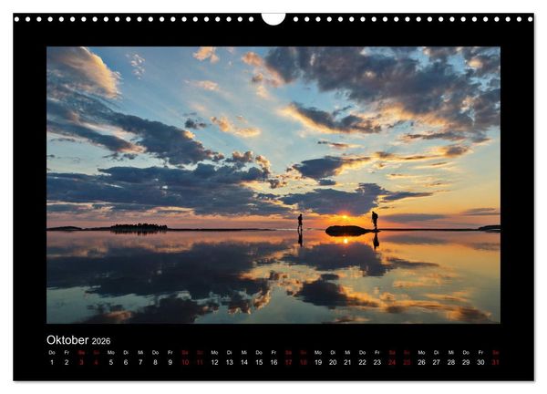 Produktbild: Finnland - Nordische Farbenspiele (Wandkalender 2026 DIN A3 quer), CALVENDO Monatskalender