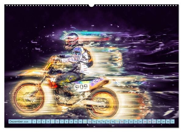 Produktbild: Motocross - extrem cool (Wandkalender 2026 DIN A2 quer), CALVENDO Monatskalender