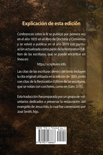 Produktbild: Conferencias sobre la fe (Lectures on Faith)