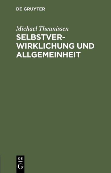 Produktbild: Selbstverwirklichung und Allgemeinheit