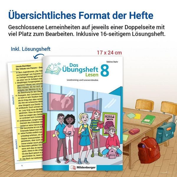 Produktbild: Das &Uuml;bungsheft Lesen 8