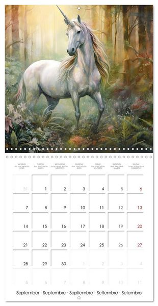 Produktbild: Unicorns, magical creatures (Wall Calendar 2026 12 &times; 12 Inch) CALVENDO 12 Month Wall Calendar