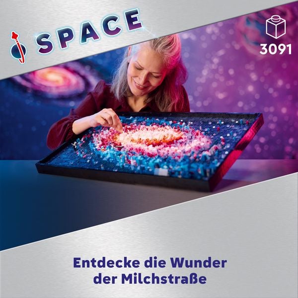 Produktbild: LEGO Art Die Milchstra&szlig;en-Galaxie, Wandkunst- und Kreativ-Bauset 31212