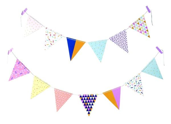 Produktbild: GIRLANDE BUNTE WIMPEL