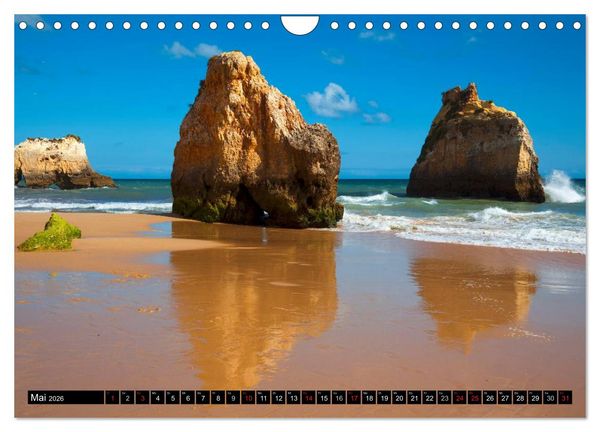 Produktbild: Str&auml;nde, Felsen und Meer - ALGARVE 2026 (Wandkalender 2026 DIN A4 quer), CALVENDO Monatskalender
