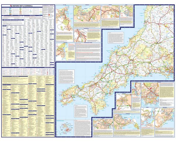 Produktbild: Cornwall A-Z Visitors' Map