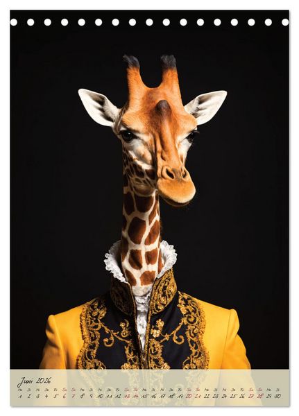Produktbild: Barocke Tierportraits - Kunst und Klassik (Tischkalender 2026 DIN A5 hoch), CALVENDO Monatskalender
