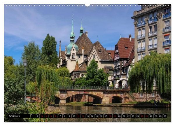 Produktbild: Stra&szlig;burg - Im Herzen Europas (Wandkalender 2026 DIN A2 quer), CALVENDO Monatskalender
