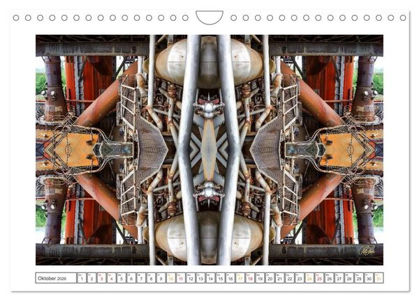 Produktbild: Faszination Spiegelung - Industrie und Technik (Wandkalender 2026 DIN A4 quer), CALVENDO Monatskalender