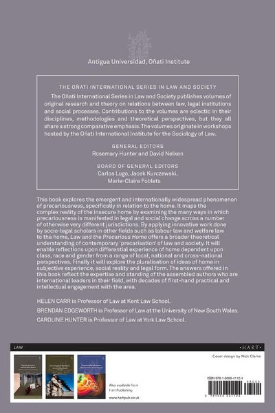 Produktbild: Law and the Precarious Home