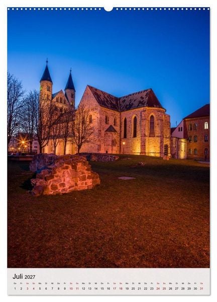 Produktbild: Magdeburg und das Licht am Ende des Tages (hochwertiger Premium Wandkalender 2027 DIN A2 hoch), Kunstdruck in Hochglanz