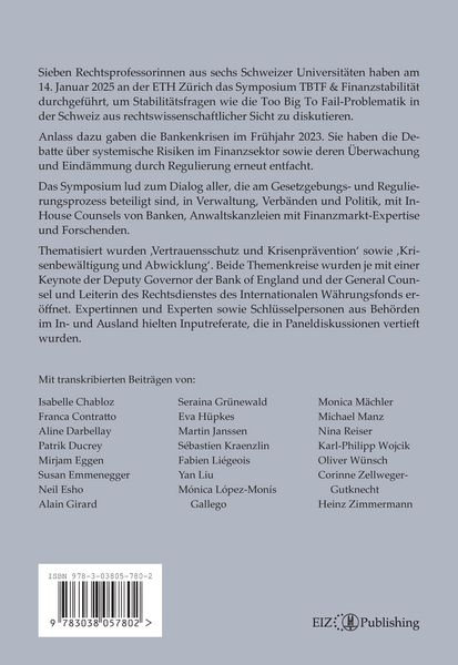 Produktbild: TBTF & Finanzstabilit&auml;t