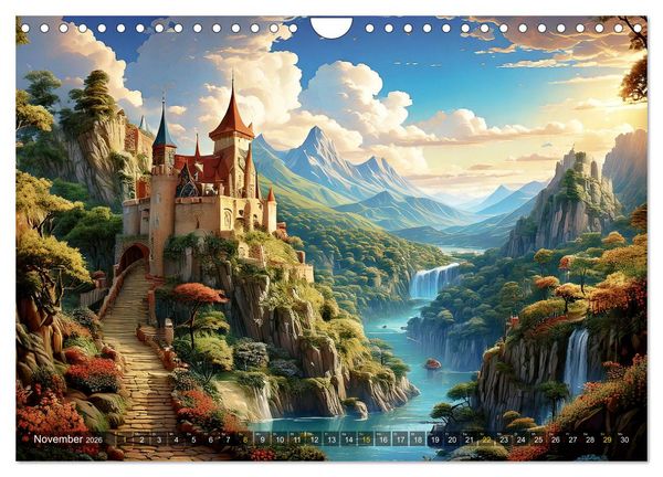 Produktbild: Reise in einer M&auml;rchenwelt (Wandkalender 2026 DIN A4 quer), CALVENDO Monatskalender