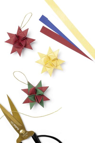 Produktbild: Folia  Mini Fr&ouml;belsterne CHRISTMAS, 100 Papierstreifen in 1x35cm