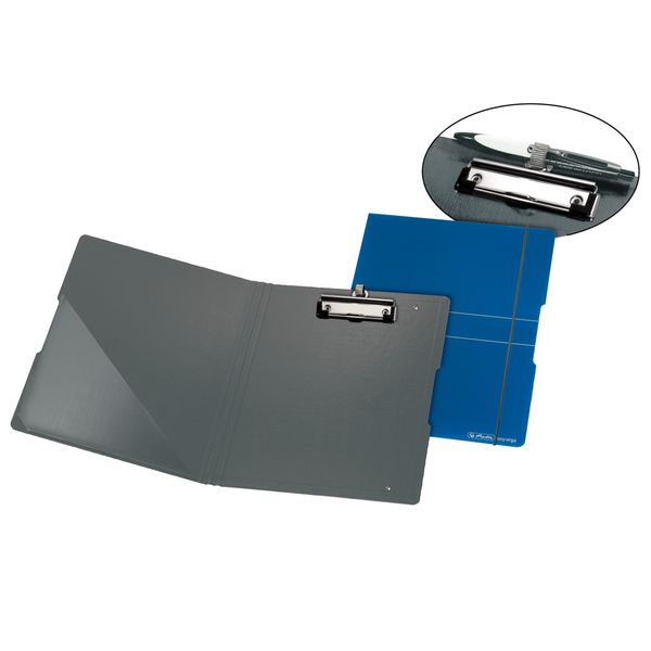 Produktbild: Herlitz Klemmbrettmappe Polyfoam A4, Blau