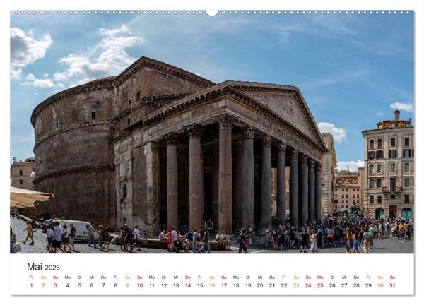 Produktbild: Rom &ndash; Geschichte, Glanz und Gassen (hochwertiger Premium Wandkalender 2026 DIN A2 quer), Kunstdruck in Hochglanz