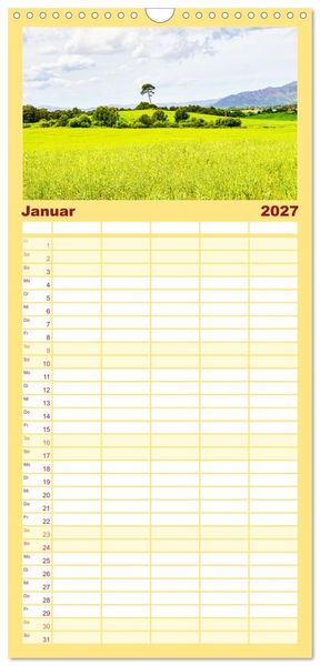 Produktbild: Familienplaner 2027 - Mallorca Meine Liebe mit 5 Spalten (Wandkalender, 21 x 45 cm) CALVENDO